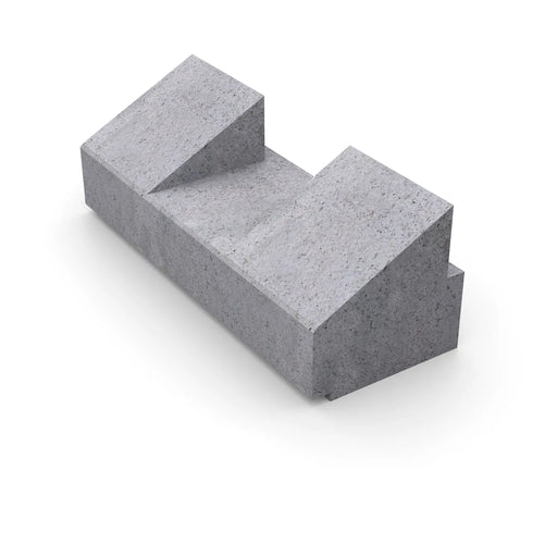 Rampblock 900 mm, naturgrå