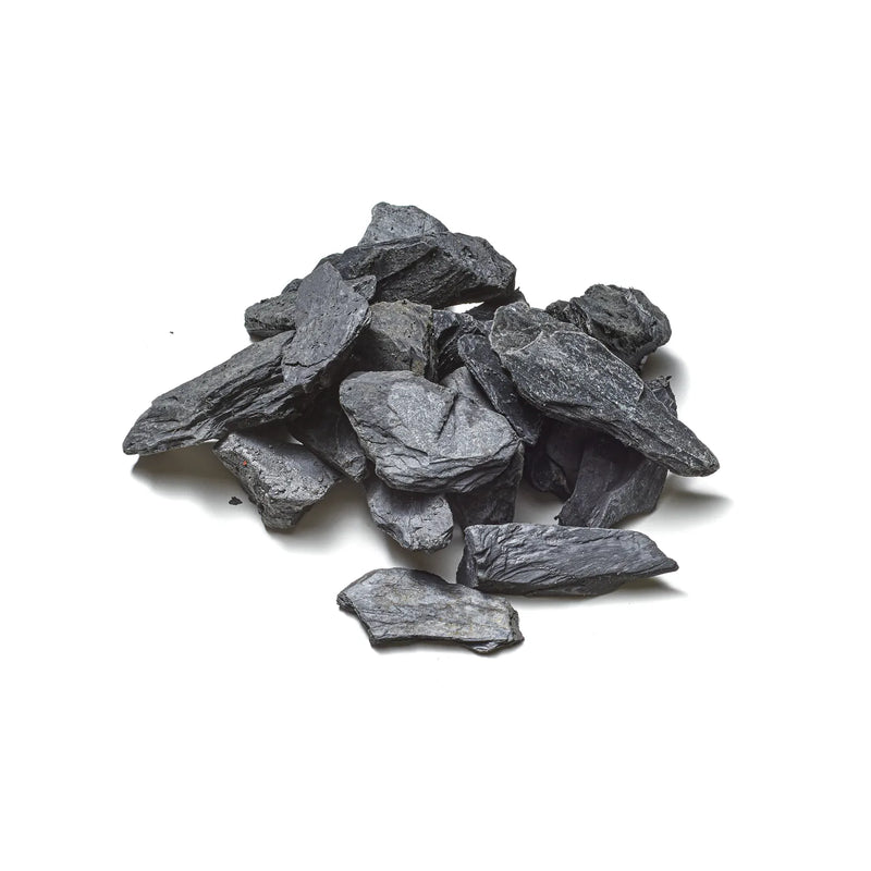 Dekorskiffer svart, tumlad kross, fraktion 25-45, 750 kg säck