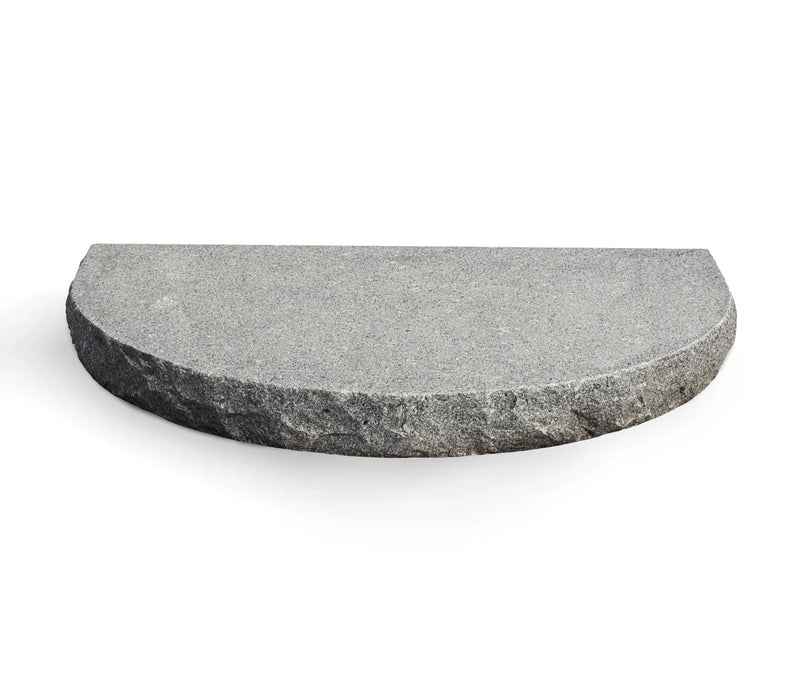 Halvrunt entréplan Porto grå, 1500x1000x150mm