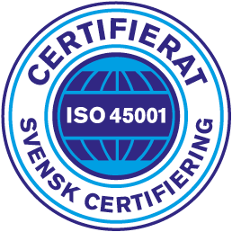 Certifierad enligt ISO 45001 – arbetsmiljö, Svensk Certifiering
